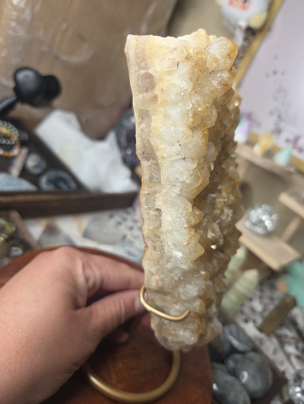 Citrine Freeform on Stand  9 In On Stand - Picture 7 of 9